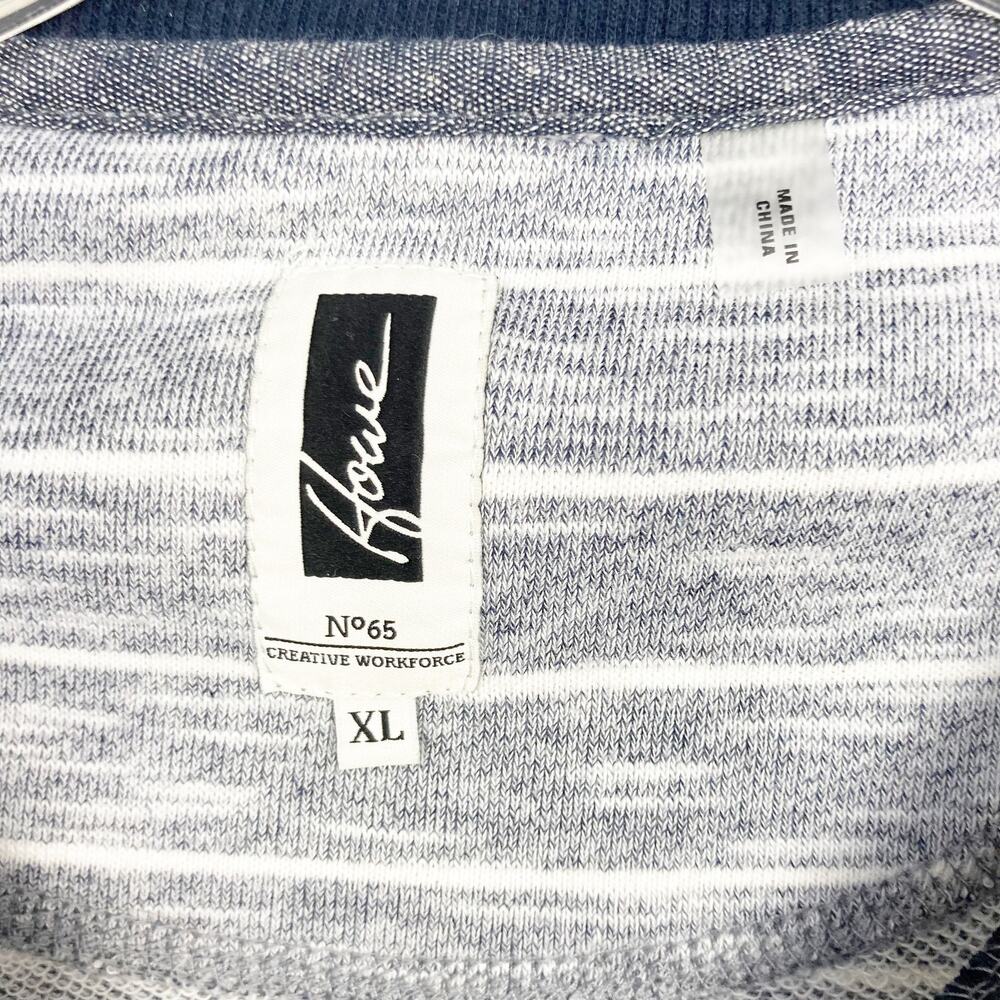 Howe Creative Workforce Gray Striped Sweater Sz Xl - image 2